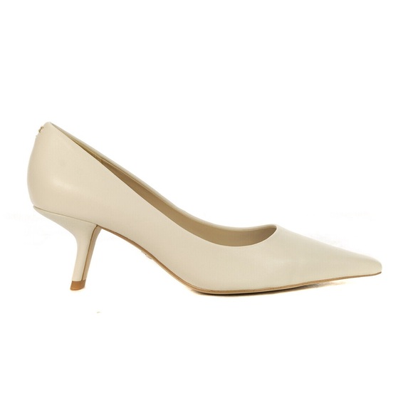 Sam Edelman BIANKA IVORY LEATHER KITTEN HEEL Pointed Toe PUMP NIB NEW sz 9.5 - Picture 3 of 17